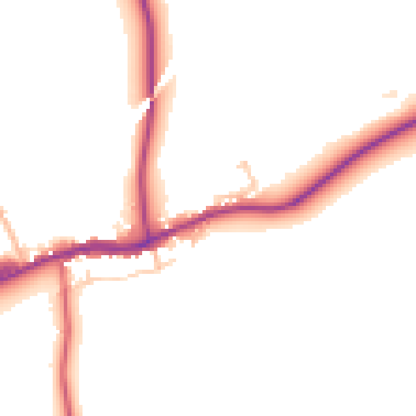 Daytime road noise heatmap for BB7 4HL