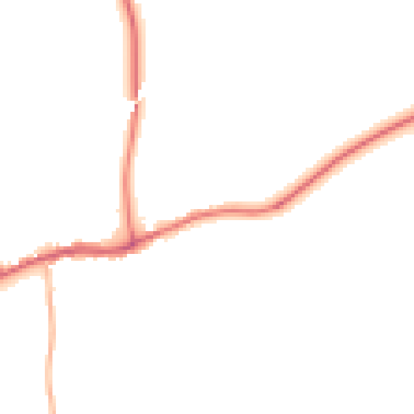 Night-time road noise heatmap for BB7 4HN