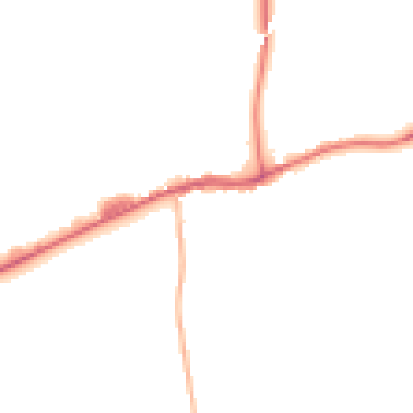 Night-time road noise heatmap for BB7 4JU