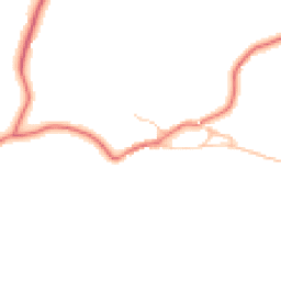 Daytime road noise heatmap for BB7 4NW