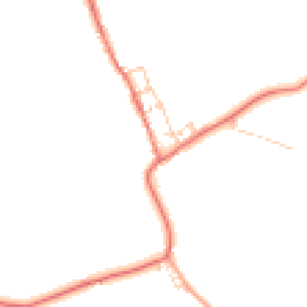 Daytime road noise heatmap for BB7 4QX
