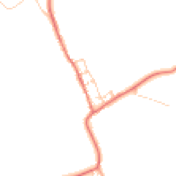 Daytime road noise heatmap for BB7 4RE