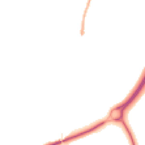 Night-time road noise heatmap for BB7 9AL