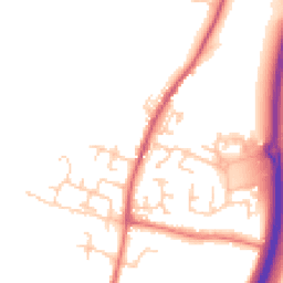 Daytime road noise heatmap for BB7 9AR