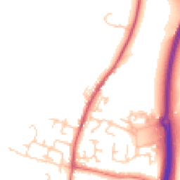 Daytime road noise heatmap for BB7 9BF