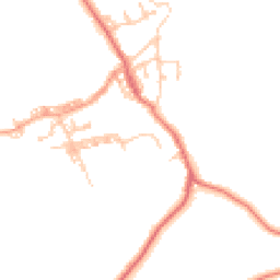 Daytime road noise heatmap for BB7 9DJ