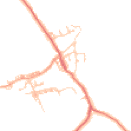 Daytime road noise heatmap for BB7 9EW
