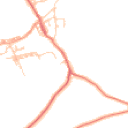 Daytime road noise heatmap for BB7 9EY