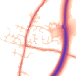 Daytime road noise heatmap for BB7 9FF