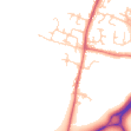 Daytime road noise heatmap for BB7 9FP