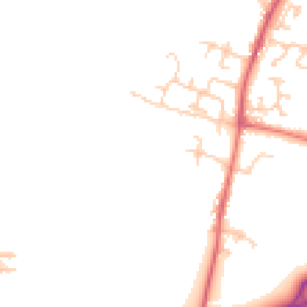 Daytime road noise heatmap for BB7 9GA