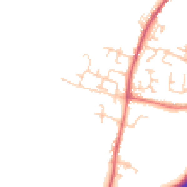 Daytime road noise heatmap for BB7 9GG