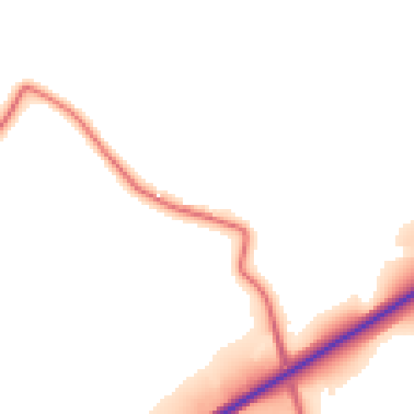 Daytime road noise heatmap for BB7 9HZ