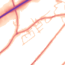 Daytime road noise heatmap for BB7 9LP