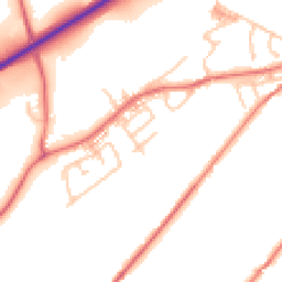 Daytime road noise heatmap for BB7 9LU