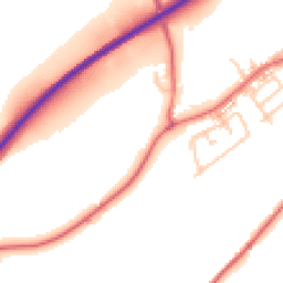 Daytime road noise heatmap for BB7 9NF