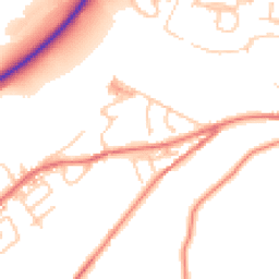 Daytime road noise heatmap for BB7 9NL