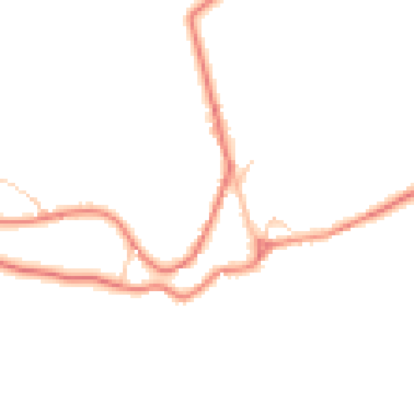 Daytime road noise heatmap for BB7 9QF