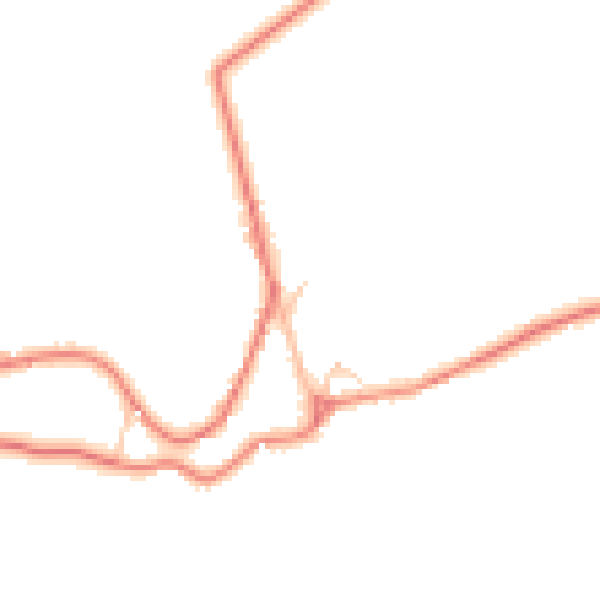 Daytime road noise heatmap for BB7 9QG