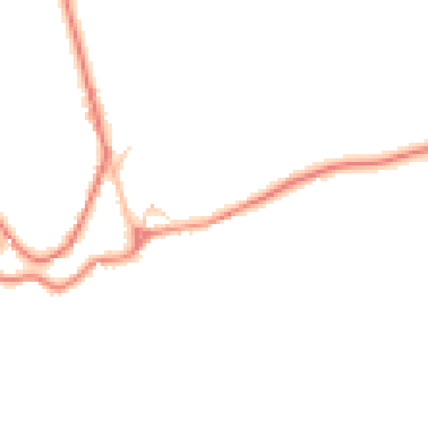 Daytime road noise heatmap for BB7 9QJ