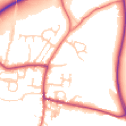 Daytime road noise heatmap for BB7 9RG
