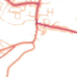 Daytime road noise heatmap for BB7 9SR