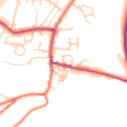Daytime road noise heatmap for BB7 9TD