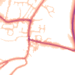 Daytime road noise heatmap for BB7 9TE