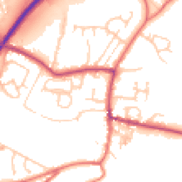 Daytime road noise heatmap for BB7 9TJ
