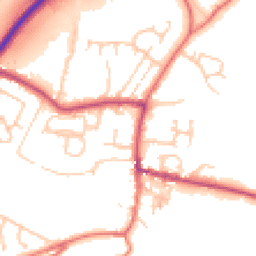 Daytime road noise heatmap for BB7 9TQ