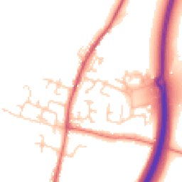 Daytime road noise heatmap for BB7 9UQ