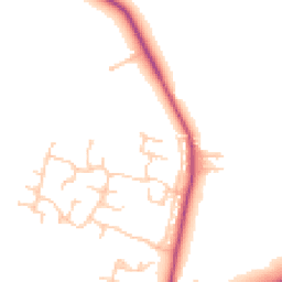 Daytime road noise heatmap for BB7 9UU