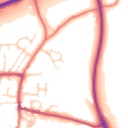 Daytime road noise heatmap for BB7 9XJ
