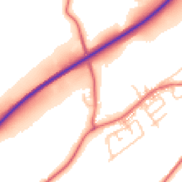 Daytime road noise heatmap for BB7 9YB