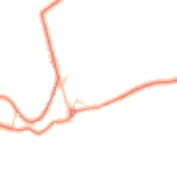 Daytime road noise heatmap for BB7 9ZF