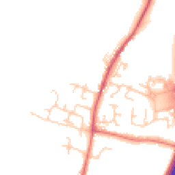 Daytime road noise heatmap for BB7 9ZS