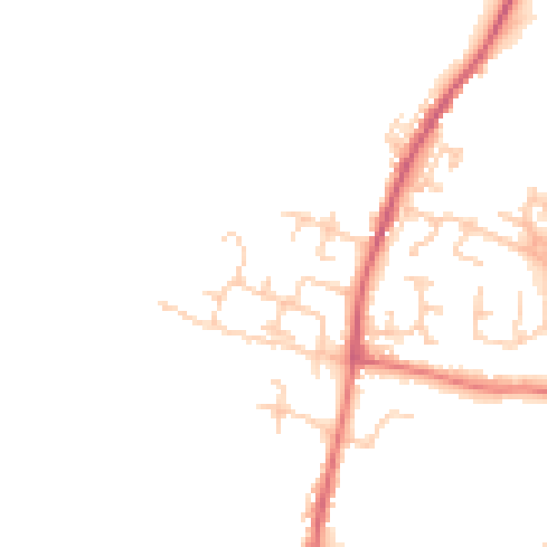 Daytime road noise heatmap for BB7 9ZT