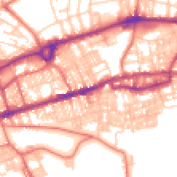Daytime road noise heatmap for BB8 0AA