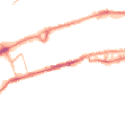 Night-time road noise heatmap for BB8 0AB