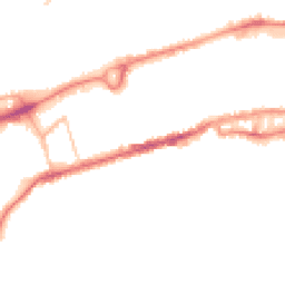 Night-time road noise heatmap for BB8 0AD