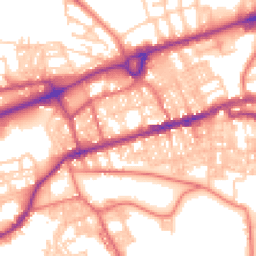 Daytime road noise heatmap for BB8 0AE