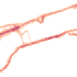 Night-time road noise heatmap for BB8 0AE