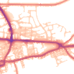 Daytime road noise heatmap for BB8 0AY