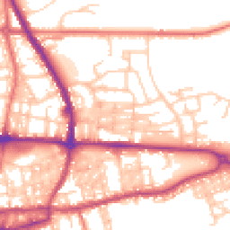 Daytime road noise heatmap for BB8 0BD