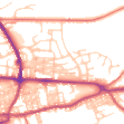 Daytime road noise heatmap for BB8 0BE