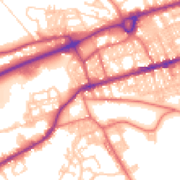 Daytime road noise heatmap for BB8 0BF