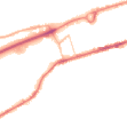 Night-time road noise heatmap for BB8 0BF