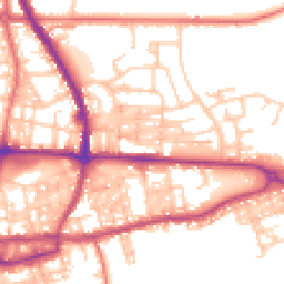 Daytime road noise heatmap for BB8 0BG