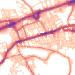 Daytime road noise heatmap for BB8 0BP