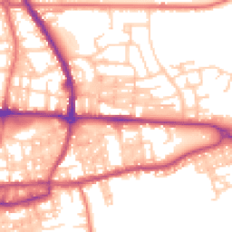 Daytime road noise heatmap for BB8 0BQ